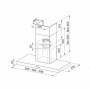 CAMPANA DECORATIVA MEPAMSA STILO NEO 60/CMS INOX TIPO T INVERTIDA
