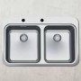 FREGADERO FRANKE  SINOS 220 2C INOX A RÁS