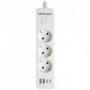 Regleta con Interruptor Orbegozo EN 3100/ 3 Tomas de Corriente/ 2 USB/ 2 USB Tipo-C/ Cable 1.4m/ Bla