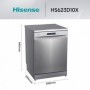 LAVAVAJILLA HISENSE HS623D10X 14/CUBIERTOS 7/PROGRAMAS CLASE A