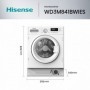 LAVADORA SECADORAAD. HISENSE WD3M841BWIES 8/6KG 1400RPM INT.