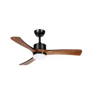 Ventilador Dc Hellin 18w Negro/roble 3aspas ABRILA 106 cm
