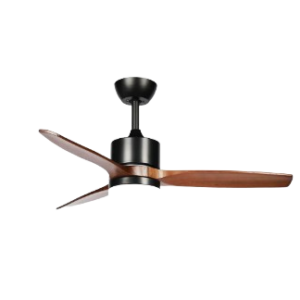 Ventilador Dc Montiel 18w Negro/roble 3aspas ABRILA 106 cm