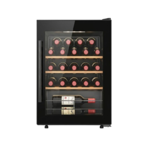 Vinoteca Candy DiVino CWC023 - Capacidad 23 Botellas, Estantes de Madera, Cristal Anti-UV, WiFi y Eficiencia Clase G