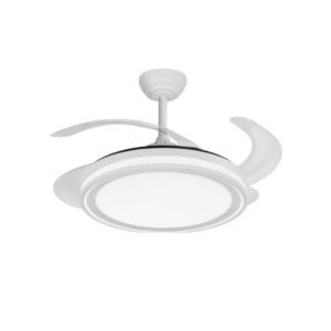Ventilador de techo Abrila Bandido Blanco 4 aspas retractiles