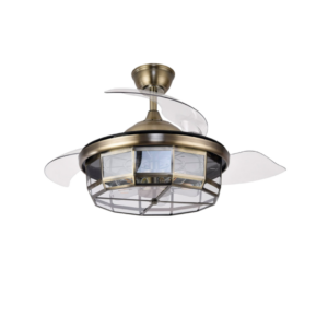 Ventilador de Techo Tornado Cuero 3aspas Desplegables 6velocidades