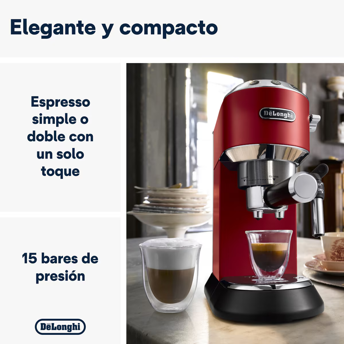 Cafetera Delonghi Ec685R Espresso Roja - Image 2