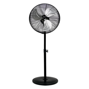 BASTLIPO, TARIFA, ventilador industrial de pie de 45 cm, 3 velocidades, cabezal oscilante, 90W, color Negro