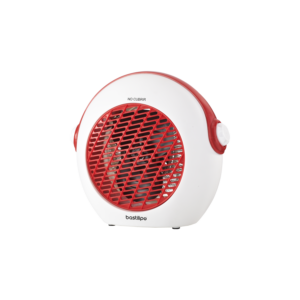 BASTILIPO, TVC-2000R, Termoventilador vertical blanco/rojo, 1000/2000W, termostato