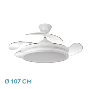 Ventilador Retractil  Bayomo 59w 6980lm Blanco