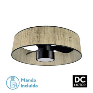 Ventilador de Techo Natasha Cañizo/negro 3 Aspas