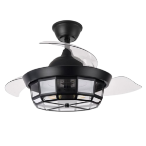 Ventilador Dc Tornado Mini Negro 3xe27 91d